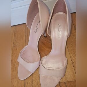 ALDO Women's Pink Heels. Open Toe Size 39